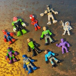 Mixed Mini Figures Lot- Imaginext, Galactic Heroes, Wendy’s, & Playskool